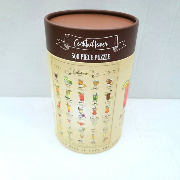 Ningbo Other - Cocktail Lover 500 Piece Puzzle 19.7”x13.8” + Poster  Age 10+ Family Fun NEW